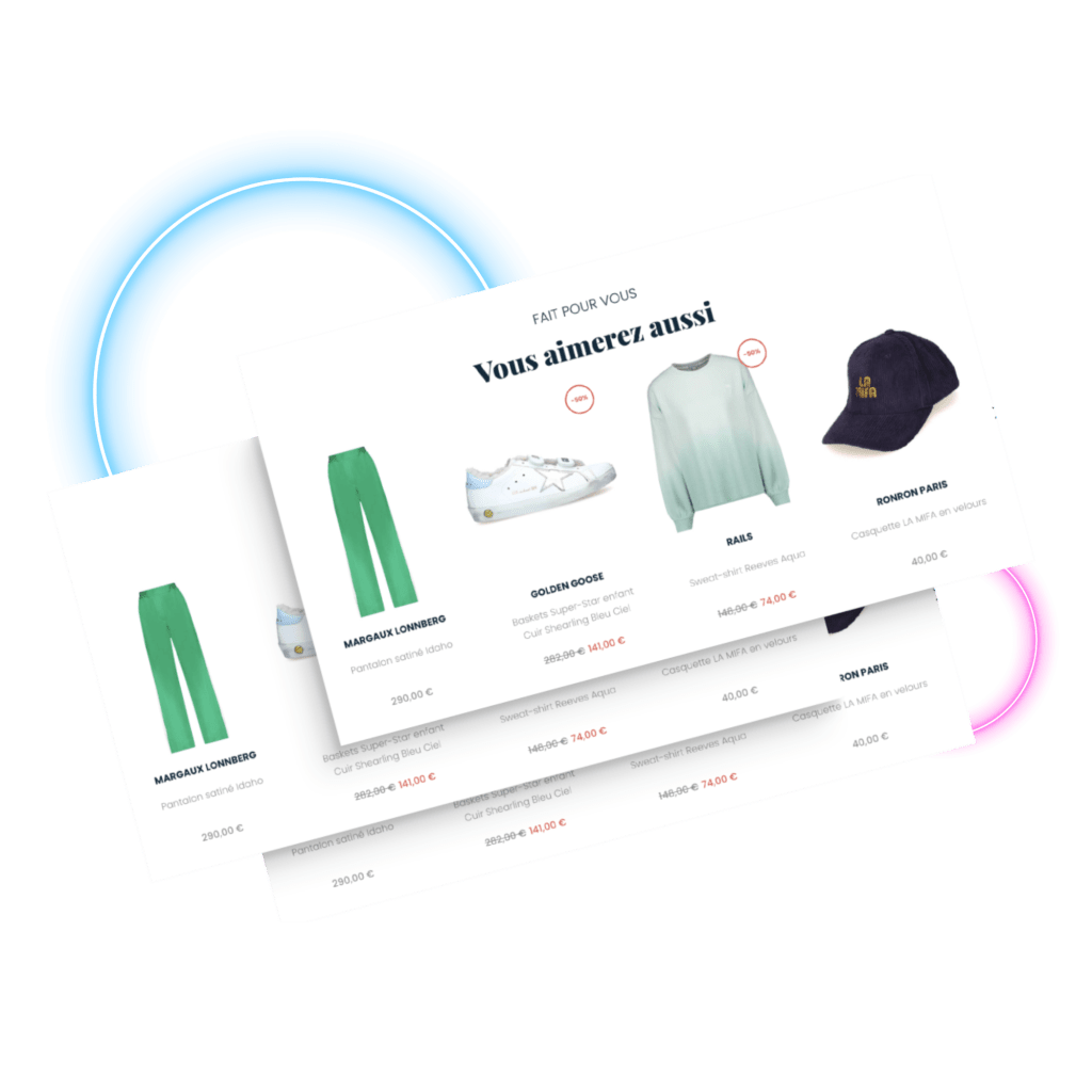 Personalised product recommendations
